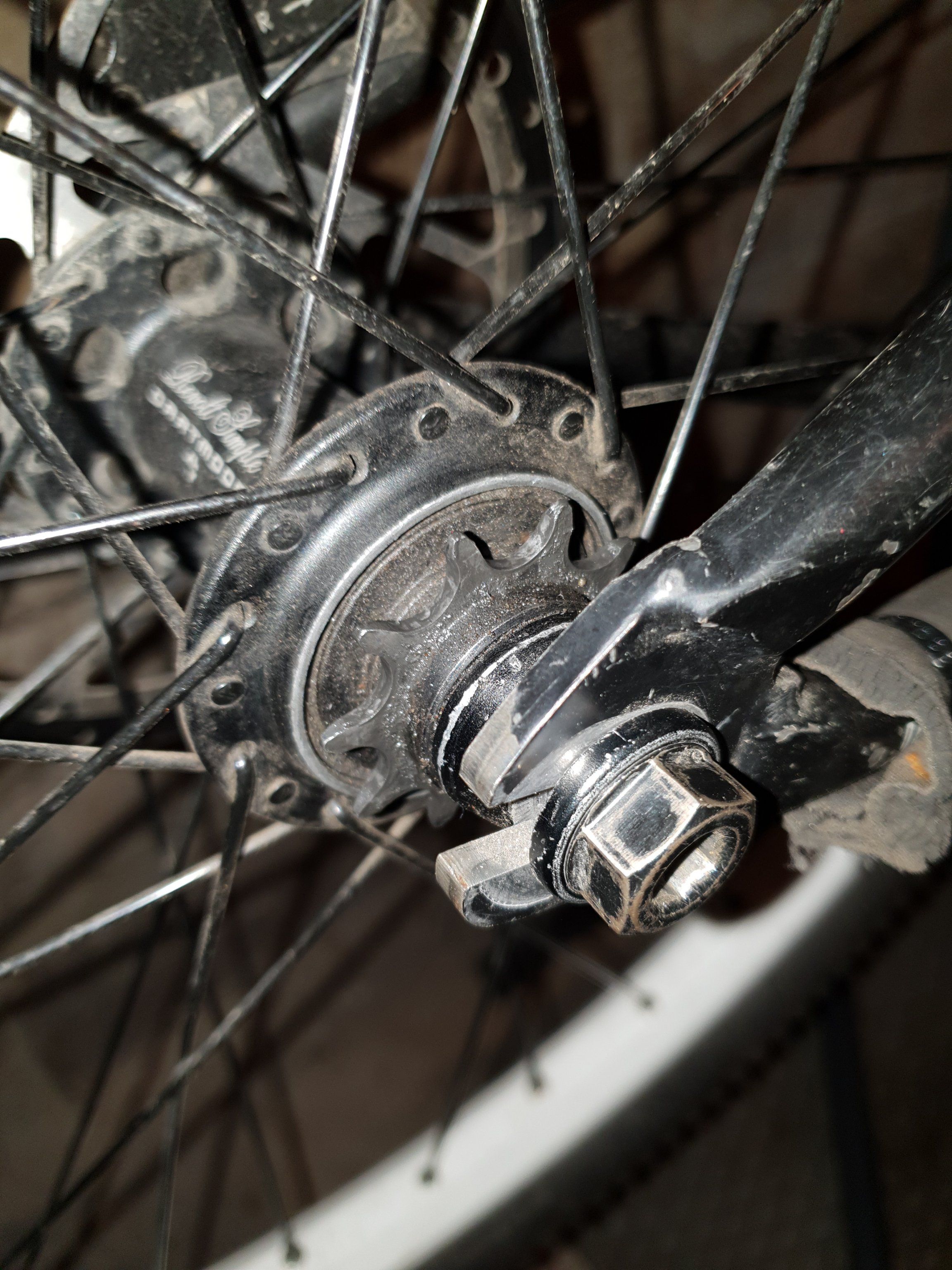 fahrrad in einzelnen gänbgen kette knirscht