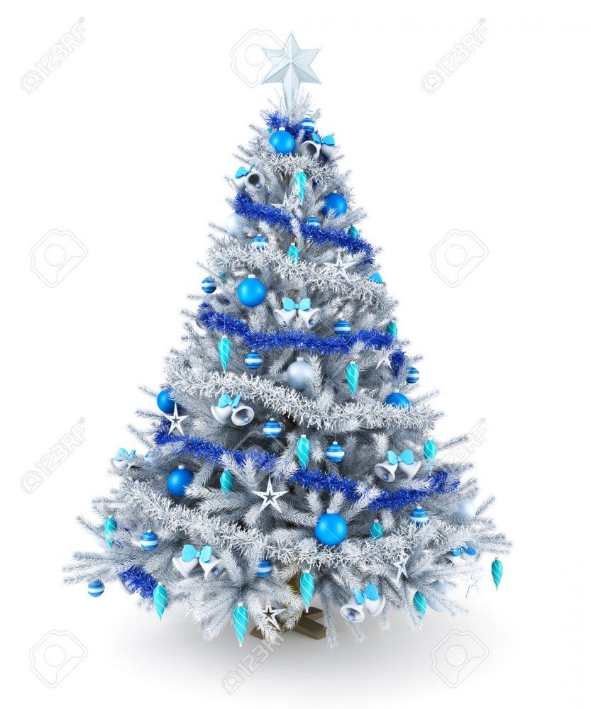 Silber-und-Blau-Weihnachtsbaum-Lizenzfreie-Bilder.jpg