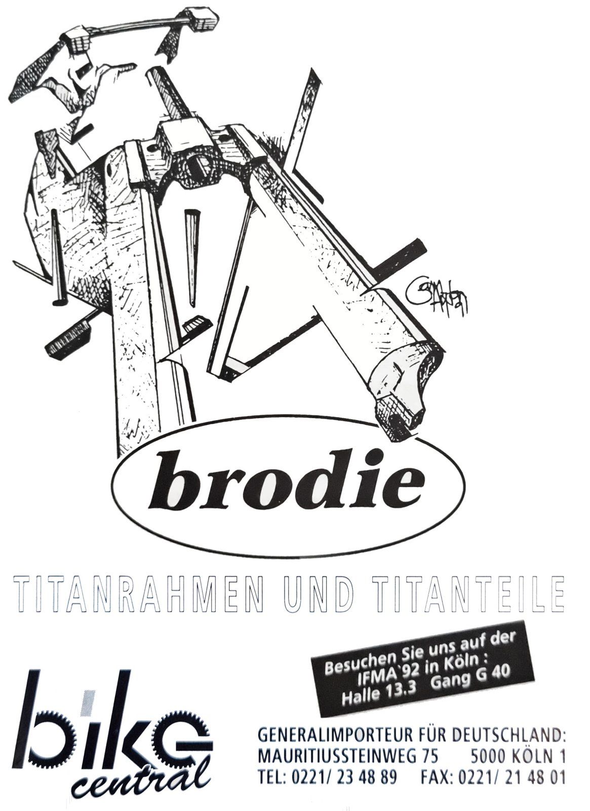 Brodie Titanrahmen Ad 2 Bike Central aus Bike 10 1992.jpg