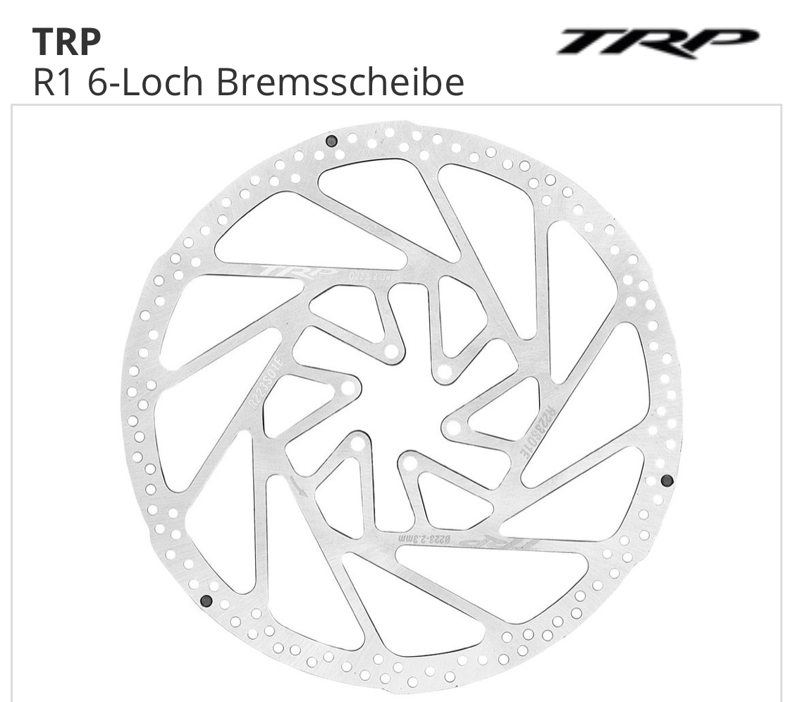 BrakeStuff Bremsscheibe XT Design, 6-Loch