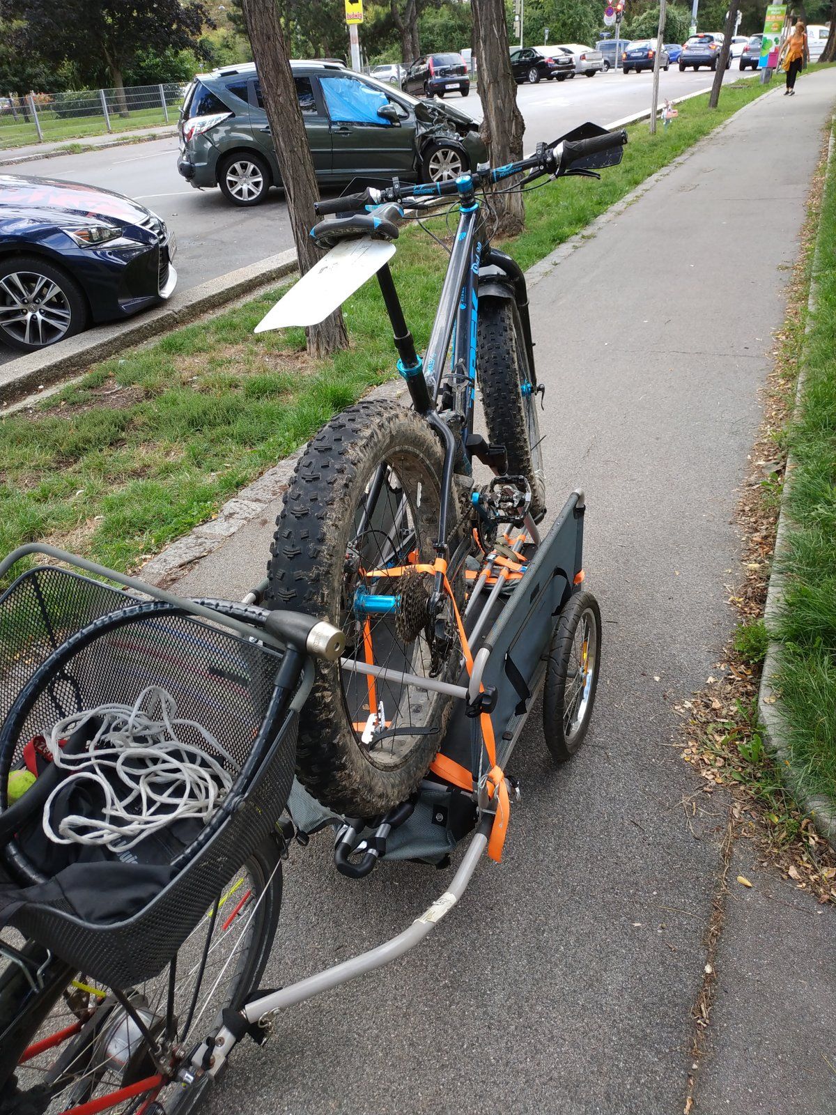 Croozer Cargo&Thule FreeRide 532+Trek Farley 6&Vsf Fahrradmanufactur T-400 (1).jpg