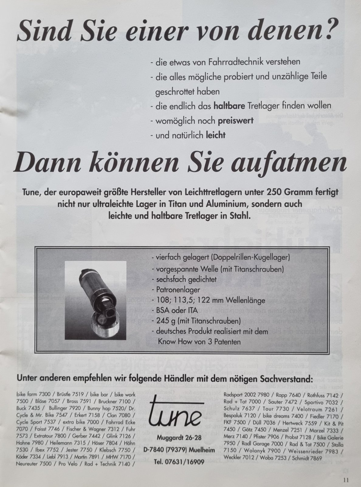 Tune Ad aus Radszene regional 2 1993.jpg