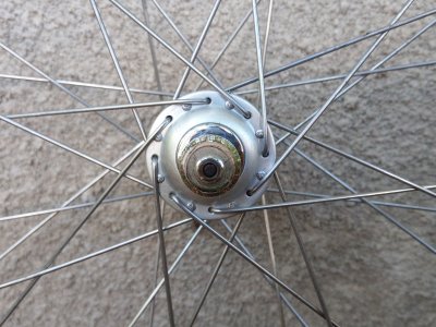 Ambrosio 19 Vintage AERO Dynamic 700C Wheel Miche Competition Front Road Hub 36H (7).jpg