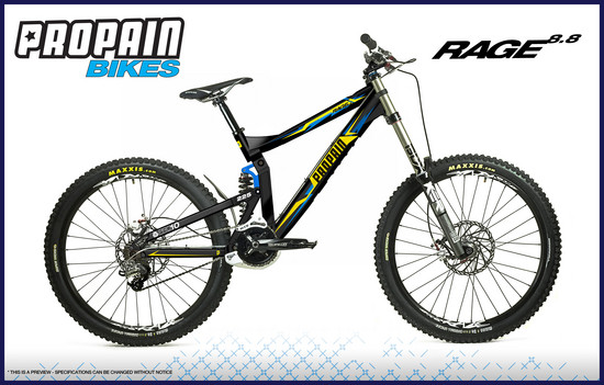 Vorschau: Propain Rage 8.8 Downhillbike 2011