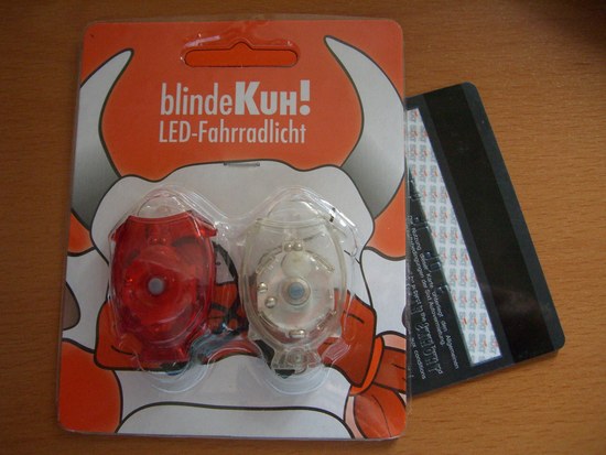Verlosung: Blindekuh: Mini-Bikebeleuchtung