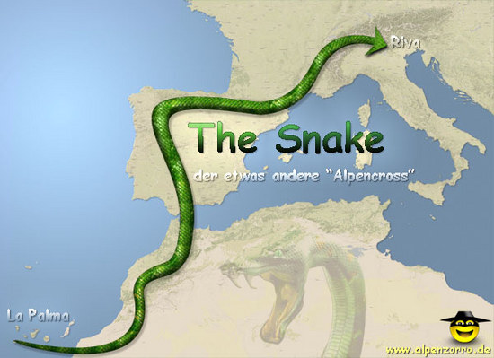 [Live] Der Alpenzorro ist wieder unterwegs: The Snake – von La Palma zum Gardasee