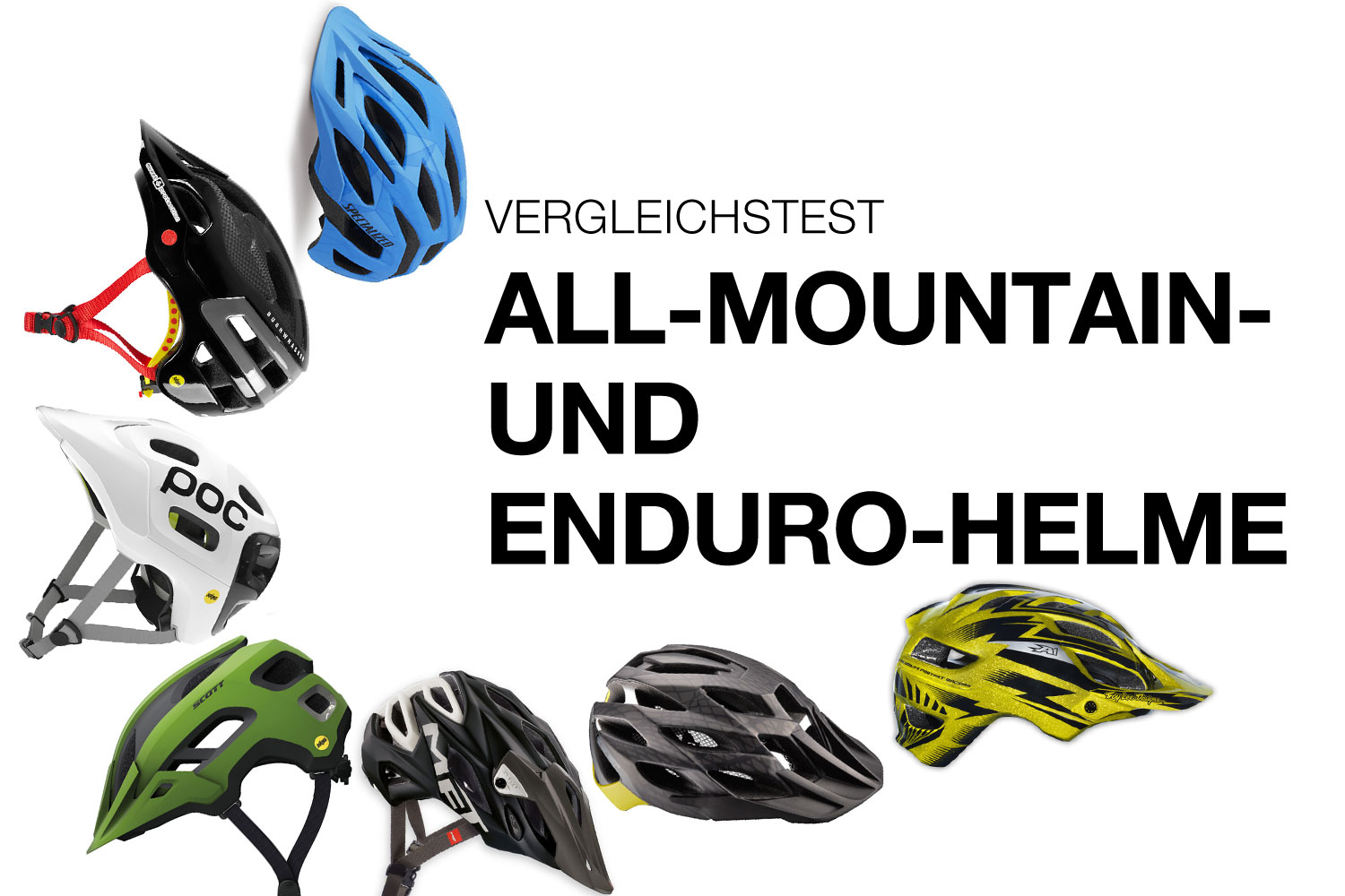 Met andere bands doorgaan met Volwassen Vergleichstest Helme: 7 All-Mountain- und Enduro-Helme