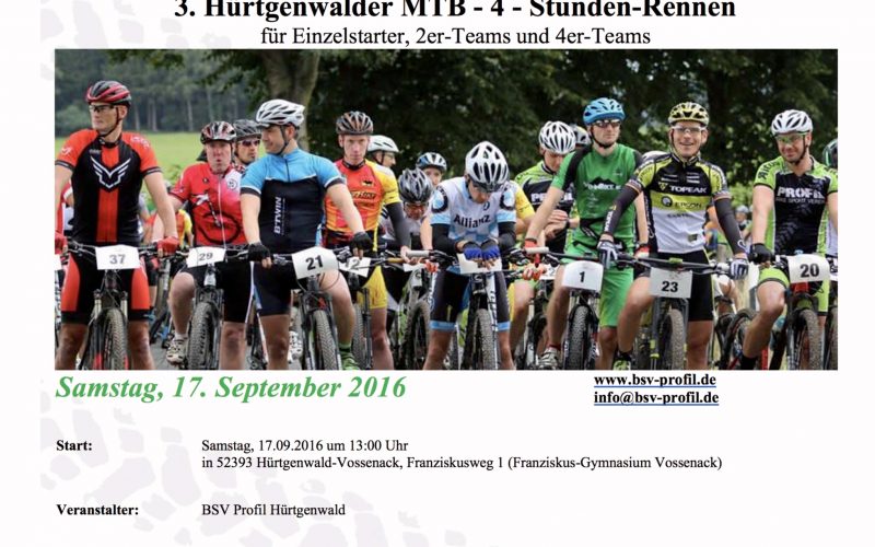 Bikepark Hürtgenwald: Auf zum 4h-Marathon am 17. September 2016!