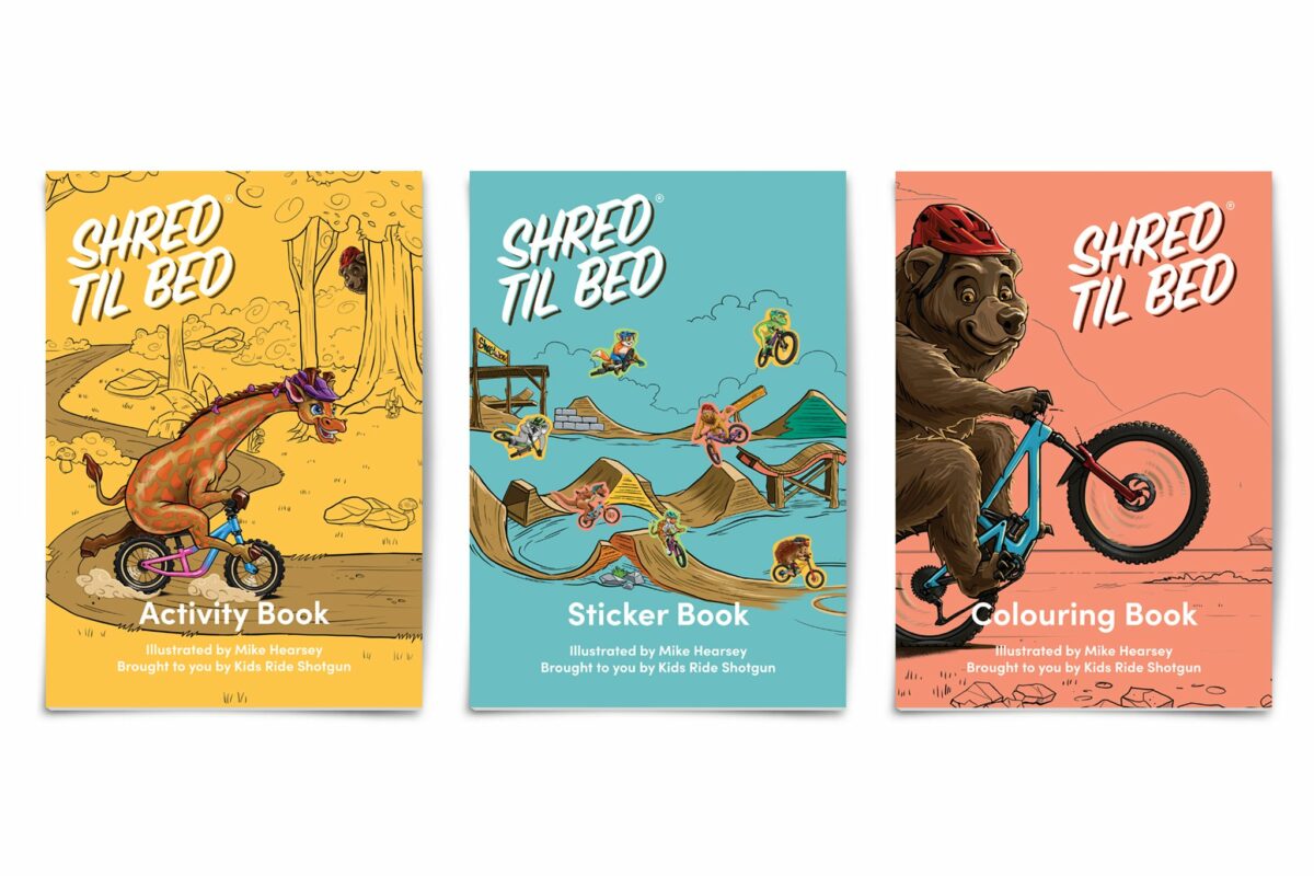 „Shred Til Bed“ Activity Pack: Mountainbike-Buchpaket für den Nachwuchs
