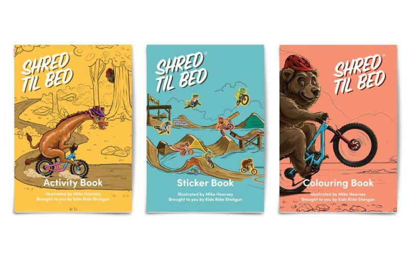 „Shred Til Bed“ Activity Pack: Mountainbike-Buchpaket für den Nachwuchs