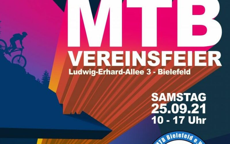 Vereinsfeier des MTB Bielefeld e.V.: Pumptrack, Flohmarkt und mehr am 25.09.2021