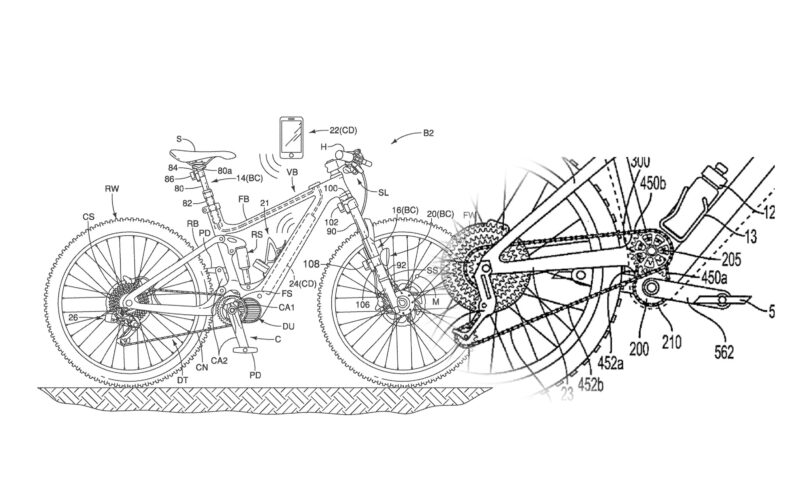 Neue Patente der MTB-Industrie: Induktiv ladende Shimano-Parts & High-Pivot-Neuheit