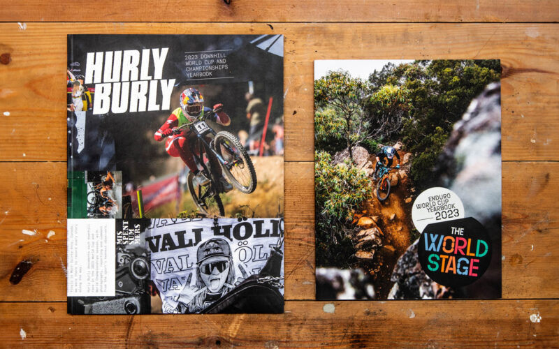 „Hurly Burly“ & „The World Stage“ 2023: Downhill- & Enduro-Fotobücher jetzt erhältlich